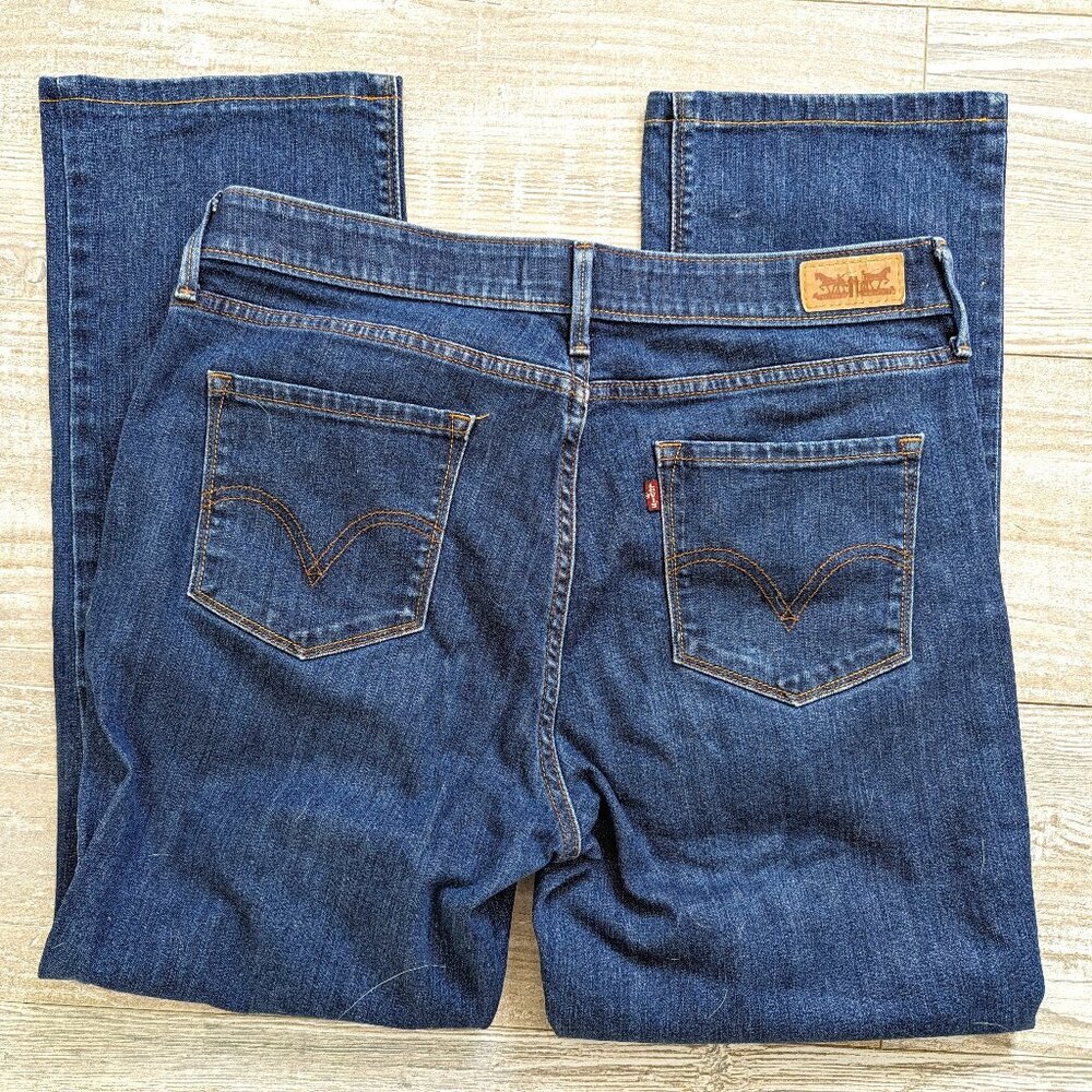 Short Levis 525 Perfect Waist / straight leg blue jeans W33/L27